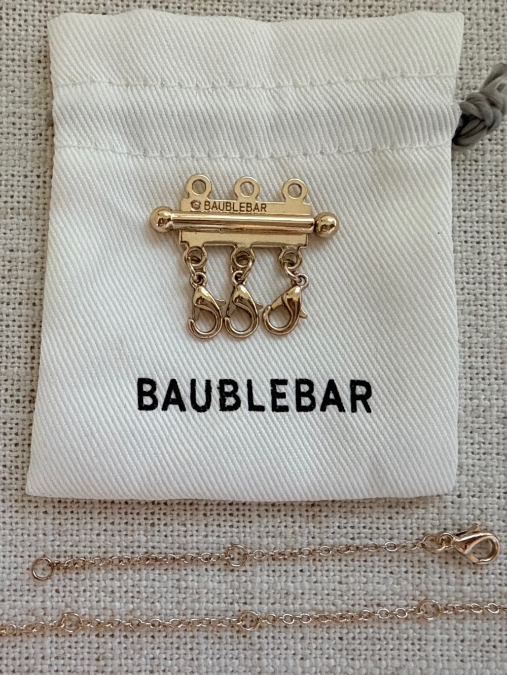 BaubleBar Gold Necklace Extender Set